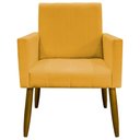 Ver imagem 6 de Kit 3 Poltronas Decorativas Confortáveis Mari - Mostarda Suede