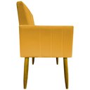 Ver imagem 4 de Kit 3 Poltronas Decorativas Confortáveis Mari - Mostarda Suede