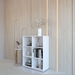 Estante Zenilde:branco - 2