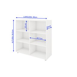 Estante Zenilde:branco - 4