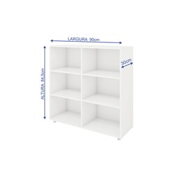 Estante Zenilde:branco - 3