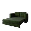 Ver imagem 3 de Sofá Cama 2 Lugares Casal 1,50 Mts Chenile Prince Luma Matri Cor:chenile Verde