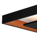 Ver imagem 2 de Plafon Newline New Picture 547 Led 60cm Bivolt Preto Dourado 3000k Luz Amarela