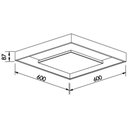 Ver imagem 3 de Plafon Newline New Picture 547 Led 60cm Bivolt Preto Dourado 3000k Luz Amarela