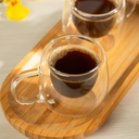 Ver imagem 1 de Conj.2 Xícaras de Café e Chá Parede Dupla de Vidro Borossilicato 240ml