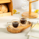 Ver imagem 4 de Conj.2 Xícaras de Café e Chá Parede Dupla de Vidro Borossilicato 240ml