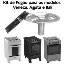 Ver imagem 4 de 6 Tampas Espalhadores + 6 Queimadores Boca de Fogão Esmaltec Veneza/ Bali/ Ágata/ Munique/ Caribe
