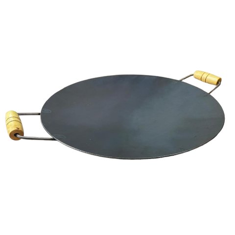 Tacho Disco de Arado Aço Carbono 45cm Fundo Rústico Resistente Grandes Porções Carreteiro Churrasco