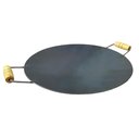 Ver imagem 1 de Tacho Disco de Arado Aço Carbono 45cm Fundo Rústico Resistente Grandes Porções Carreteiro Churrasco