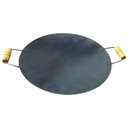 Ver imagem 3 de Tacho Disco de Arado Aço Carbono 45cm Fundo Rústico Resistente Grandes Porções Carreteiro Churrasco