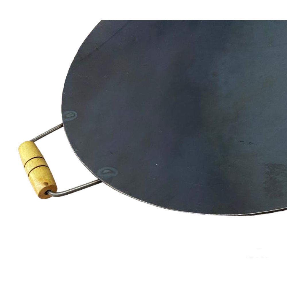 Tacho Disco de Arado Aço Carbono 45cm Fundo Rústico Resistente Grandes Porções Carreteiro Churrasco - 2