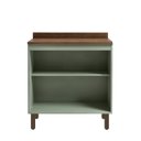 Ver imagem 4 de Balcão para Cozinha 80cm 2 Portas com Tampo Verde/Mint/Ébano