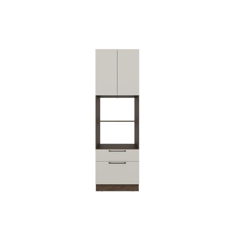 Paneleiro de Cozinha Amsterdam Ph 3141 Torre Quente C/ 2 Portas 2 Gavetas e 2 Nichos P/ Forno 70cm