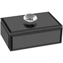 Ver imagem 1 de Porta Joias Caixa Organizador Espelhado Mdf 3x6x10cm Preto Decorativo