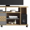 Rack Bancada Stone para Tv de até 47” Freijó/cinza - Pr Móveis - 4