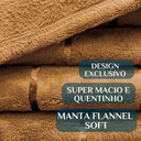 Ver imagem 3 de Coberta Queen Size Manta Bella Super Fofinha e Grossa Paris:terracota