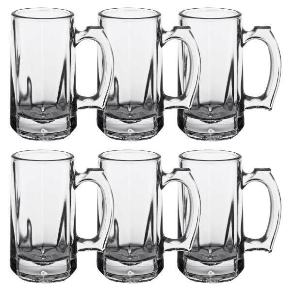 Jogo De Caneca 340Ml Para Chopp Com 12 Unidades - 4