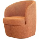 Ver imagem 2 de Kit 2 Poltronas para Sala e Escritório Base Giratória Samara Linho Terracota