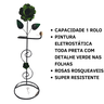 Porta Papel Higiênico 1 Rolo de Chão em Ferro com Rosa:verde - 3