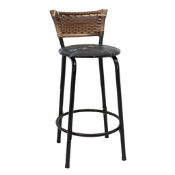 Banco para Bancada Cozinha Gourmet Junco Cappuccino Balcão Ilha Banqueta 60cm Itagold - 1