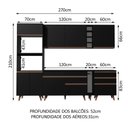 Ver imagem 4 de Cozinha Completa Reims com Armário e Balcão Preto