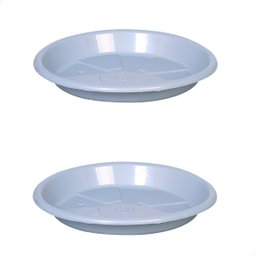 Kit 2 Pratos para Vaso Redondo Suporte para Planta 27x3,5cm - 1