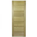 Ver imagem 3 de Folha de Porta Madeira Maciça com 7 Réguas Horizontal 210x70cm Jomadi