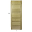 Ver imagem 4 de Folha de Porta Madeira Maciça com 7 Réguas Horizontal 210x70cm Jomadi