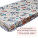 Ver mais imagens de Conjunto Quarto de Bebê 100% MDF Mini Berço com Colchão e Cômoda 1 Porta 4 Gavetas Branco