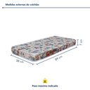 Ver imagem 5 de Conjunto Quarto de Bebê 100% MDF Mini Berço com Colchão e Cômoda 1 Porta 4 Gavetas Branco
