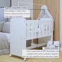 Ver mais imagens de Conjunto Quarto de Bebê 100% MDF Mini Berço com Colchão e Cômoda 1 Porta 4 Gavetas Branco