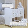 Conjunto Quarto de Bebê  100% MDF Mini Berço com Colchão e Cômoda 1 Porta 4 Gavetas - 8