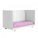 Ver imagem 5 de Conjunto Quarto de Bebê 100% MDF Mini Berço e Cômoda 1 Porta 4 Gavetas Branco