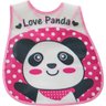 Babador Encanto para Bebê 45x28cm Panda Rosa - 1