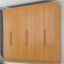 Ver imagem 2 de Guarda Roupa Casal 6 Portas 4 Gavetas Eviden 230 cm Cinamomo Zanz