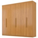 Ver imagem 1 de Guarda Roupa Casal 6 Portas 4 Gavetas Eviden 230 cm Cinamomo Zanz