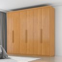 Ver imagem 5 de Guarda Roupa Casal 6 Portas 4 Gavetas Eviden 230 cm Cinamomo Zanz
