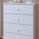 Ver mais imagens de Conjunto Quarto de Bebê 100% MDF com Berço Mini Cama e Cômoda 4 Gavetas Life Branco