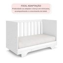 Ver imagem 5 de Conjunto Quarto de Bebê 100% MDF com Berço Mini Cama e Cômoda 4 Gavetas Life Branco