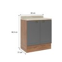 Ver imagem 2 de Balcão de Cozinha com 2 Portas 80cm MDF Milla Móveis Carraro