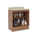 Ver imagem 3 de Balcão de Cozinha com 2 Portas 80cm MDF Milla Móveis Carraro