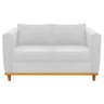 Sofá 2 Lugares Europa Suede Branco - Am Decor - 3