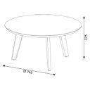 Ver imagem 2 de Mesa de Centro Classic Redonda Nature - Imcal