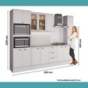 Ver imagem 7 de Armário de Cozinha Completa com Balcão Milla Lia Carraro Branco