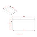 Ver imagem 4 de Mesa para Escritório Industrial com 1 Gaveta - Amêndoa/Preto