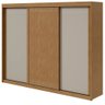 Guarda-Roupas Dângelo 3 portas S/esp E S/pes Pvc Amendoa Cle/off Wh/amendoa Cle Móveis Lopas - 1