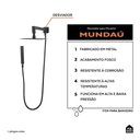 Ver imagem 2 de Desviador para Chuveiro Mundaú - Pingoo.casa - Preto Fosco