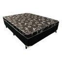 Ver imagem 1 de Cama Box Conjugado Casal Ortopédica 138cm Preto