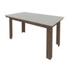 Conjunto de Mesa New Fenix 1,60 6 Cadeiras Bordadas Indekes Noce/off White - Indekes - 2
