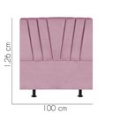 Ver imagem 3 de Cabeceira Estofada Bélgica 100CM Solteiro Courino Rosa - D A DECOR